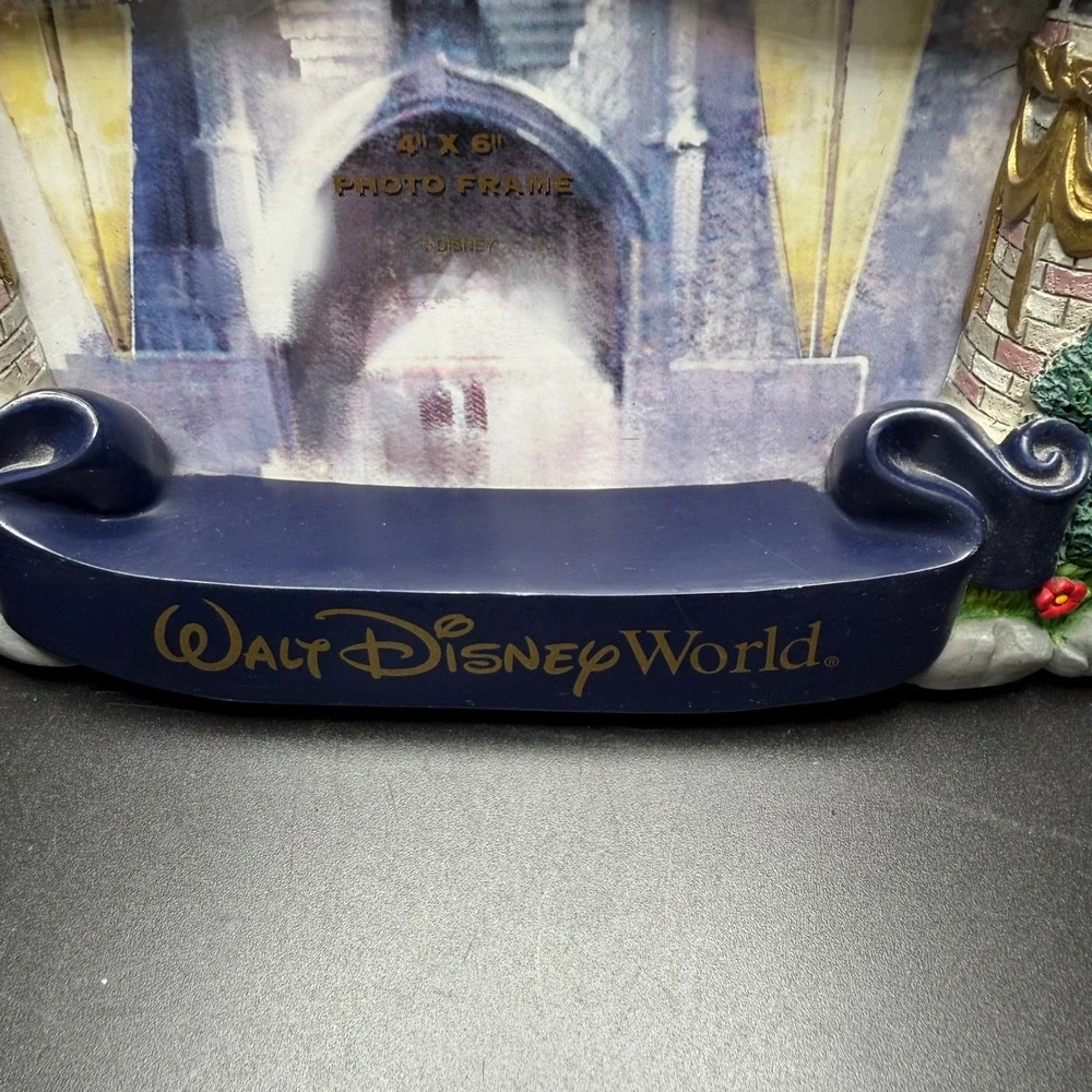 Walt Disney World Cinderella Castle Tinker Bell 4x6 Photo Frame 3D *See notes - Picture 2 of 6